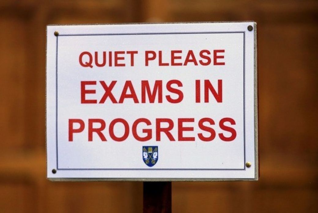 Quite Please exams in progress